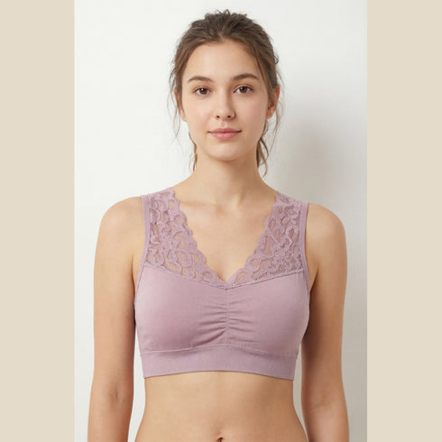 Pack of 2 Lace Wireless Bras – Soft Feminine Comfort
