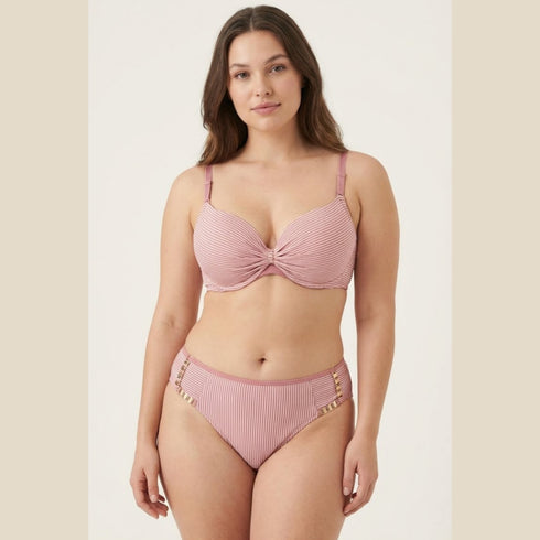 Pack of 2 Striped Padded Bra & Panty Sets – Chain Strap Style