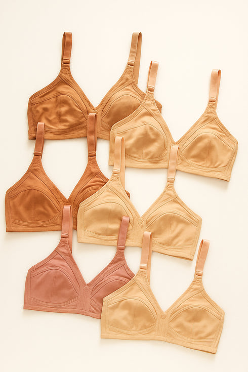 50% OFF | Buy 3 Imported Stretchable Cotton Bra and Get 3 Panty Free