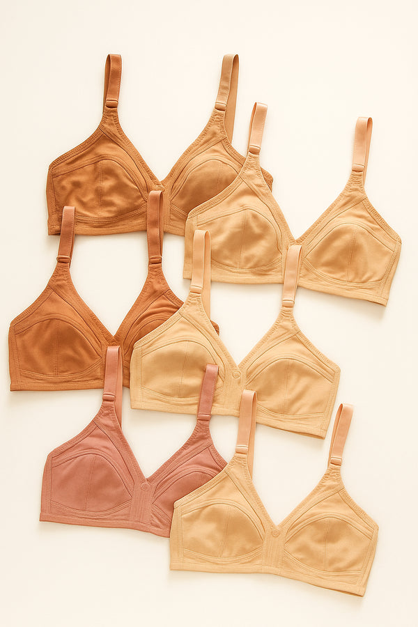 50% OFF | Buy 3 Imported Stretchable Cotton Bra and Get 3 Panty Free