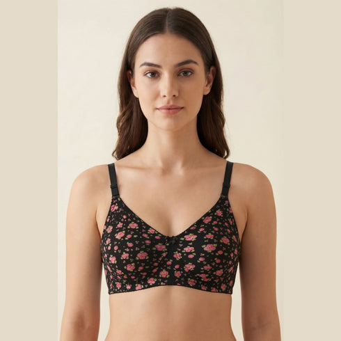 Pack of 2 Double-Layer Cotton Bras – Non-Wired Comfort Fit