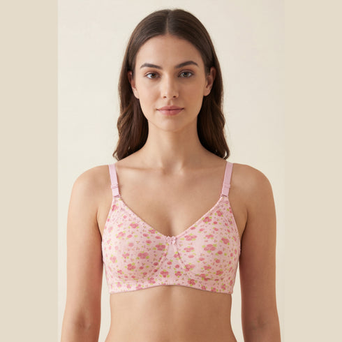 Pack of 2 Double-Layer Cotton Bras – Non-Wired Comfort Fit