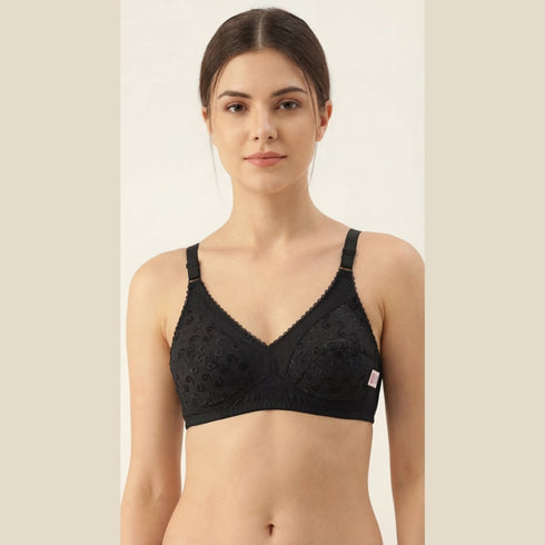 Pack of 3 Imported Floral Cotton Bra | Different Colours