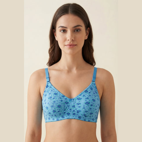 Pack of 2 Double-Layer Cotton Bras – Non-Wired Comfort Fit