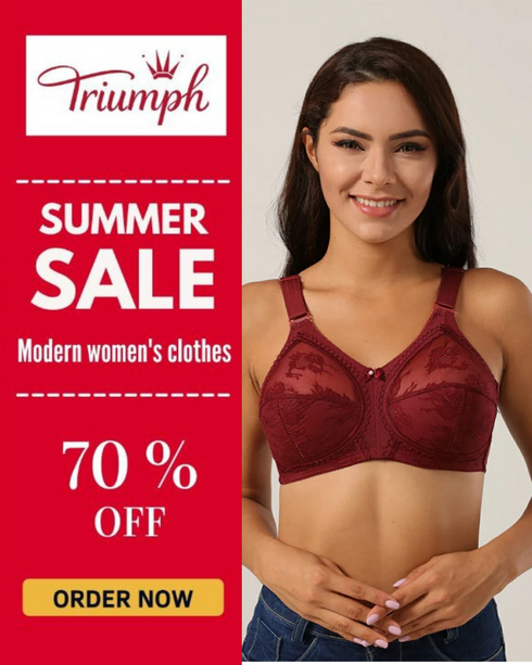 70% OFF | PACK OF 2 IMPORTED TRIUMPH DOREEN MINIMIZER BRA BEST FOR SUMMER
