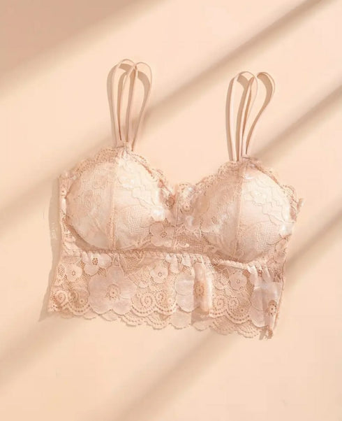 PACK OF 3 | Net Fancy Light Padded Bra | DIFFERENT COLOURS