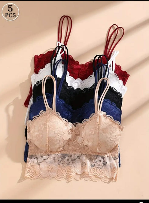 PACK OF 3 | Net Fancy Light Padded Bra | DIFFERENT COLOURS