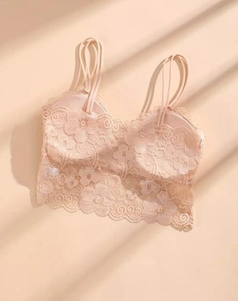 PACK OF 3 | Net Fancy Light Padded Bra | DIFFERENT COLOURS