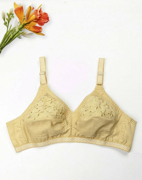 BEAUTIFULL PRINTED PURE COTTON BRA | PACK OF 2 DIFFERENT COLOURS