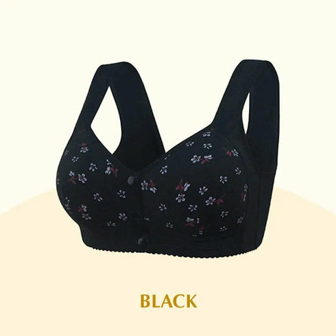 50% OFF | PAck of 2 Anti Sagging Front Open Cooling Cotton Button Bra