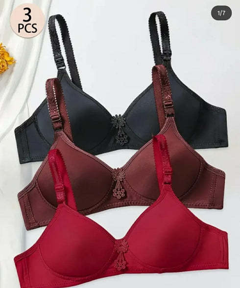 🌸 Pack of 3 Summer Friendly Light Padded Bras 🌸
