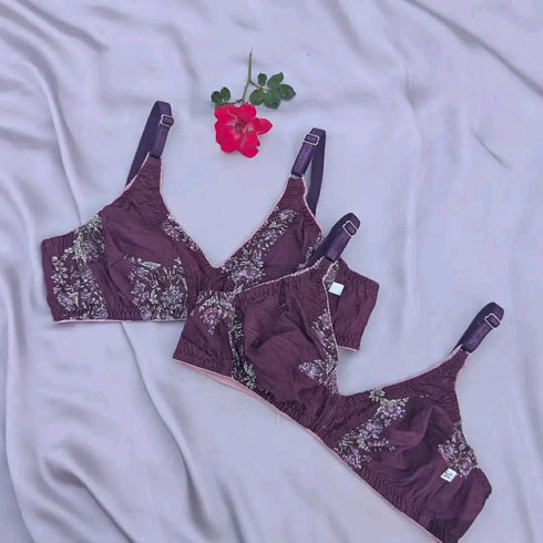 Pack of 4 | Soft Cotton Summer Bra – Comfort Meets Style!