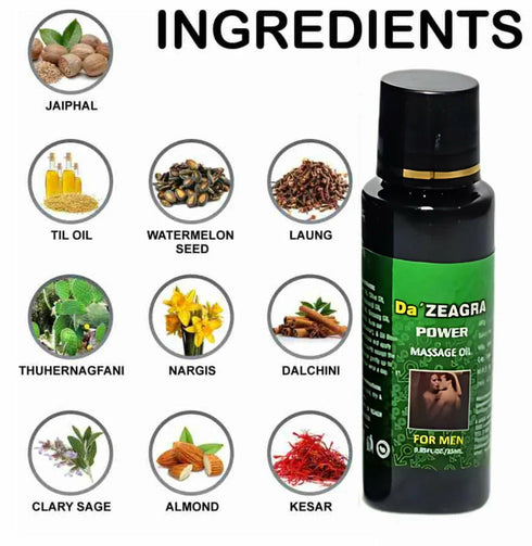 De Zeagra Herbal Oil for Men | Secret Packaging