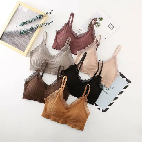 Pack of 3 Piece Sports Cami Bras In 3 Different Colours – Soft Stretch Support