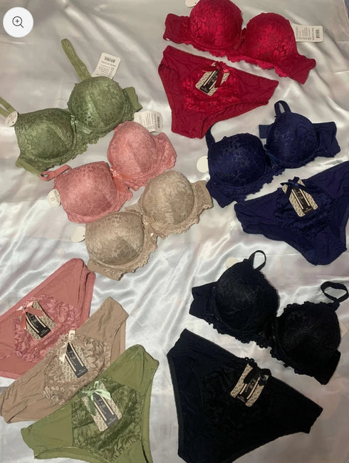 Set of 2 Padded Bra & Panty Sets – Premium Comfort Edition