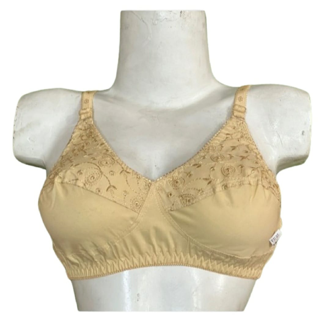 Pack of 2 Half-Net Stretch Cotton Bras – Lightweight Summer Wear